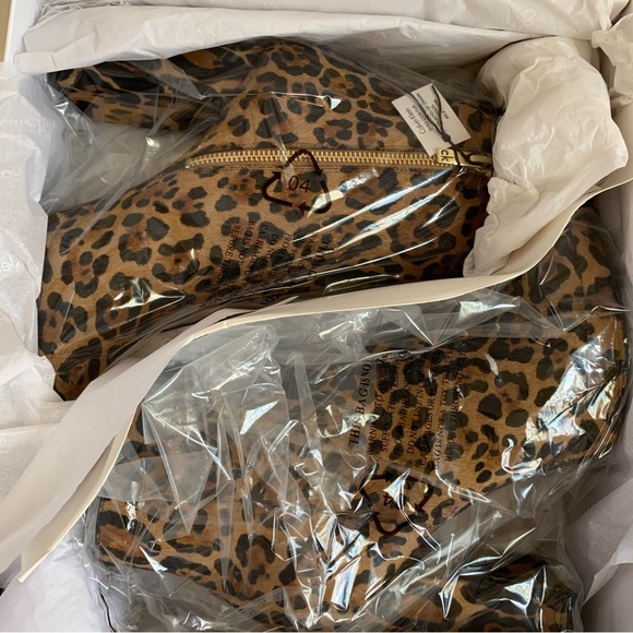 Calvin Klein MARTHA WINTER LEOPARD Calf Hair Platform Booties 8.5 M NWT - Picture 10 of 16
